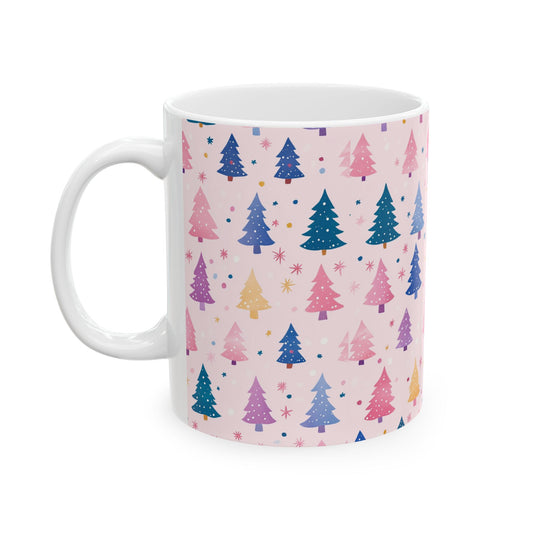 Pastel Christmas Trees Mug