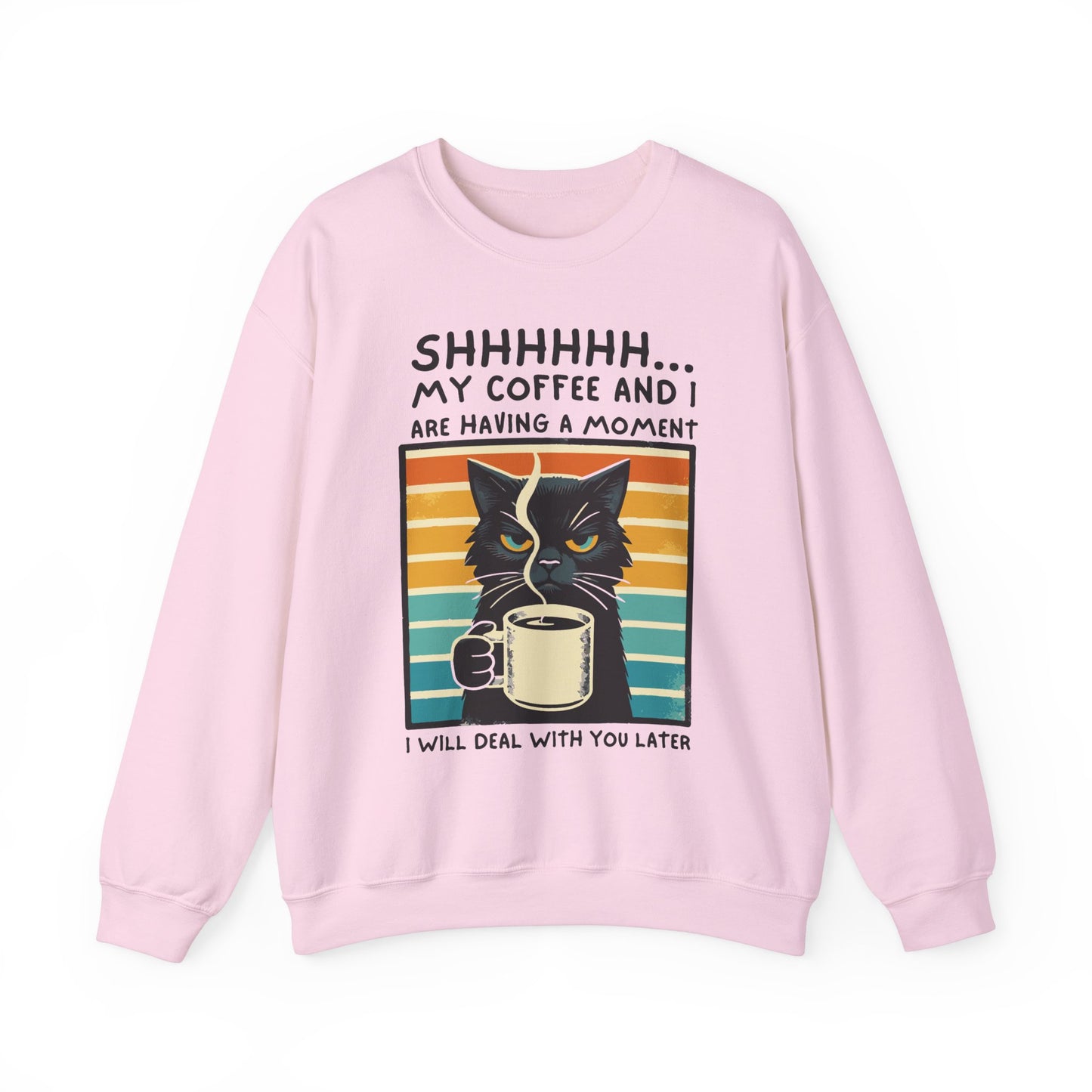 My Coffee and I Funny Cat Sweatshirt