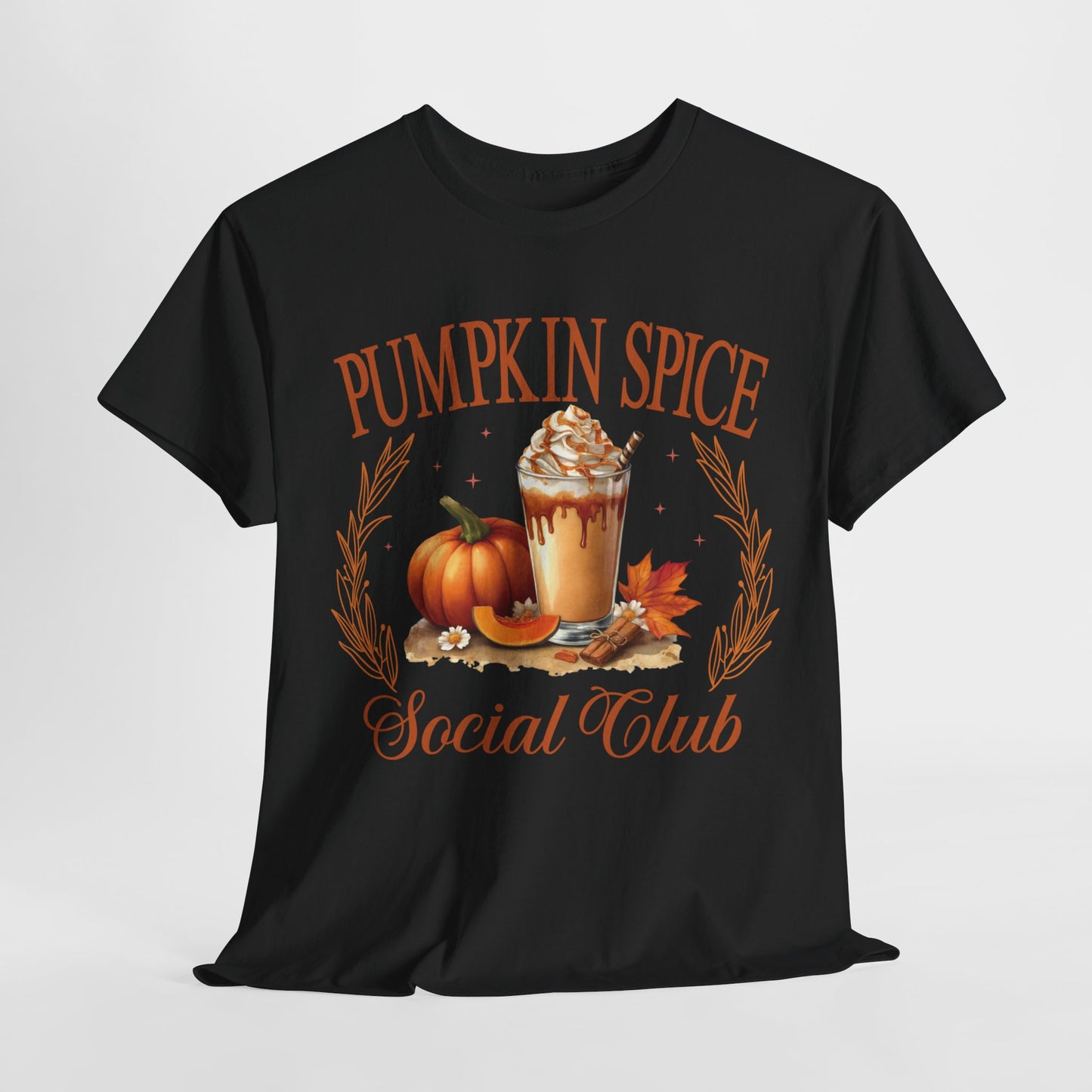 Pumpkin Spice Social Club Unisex Heavy Cotton Tee