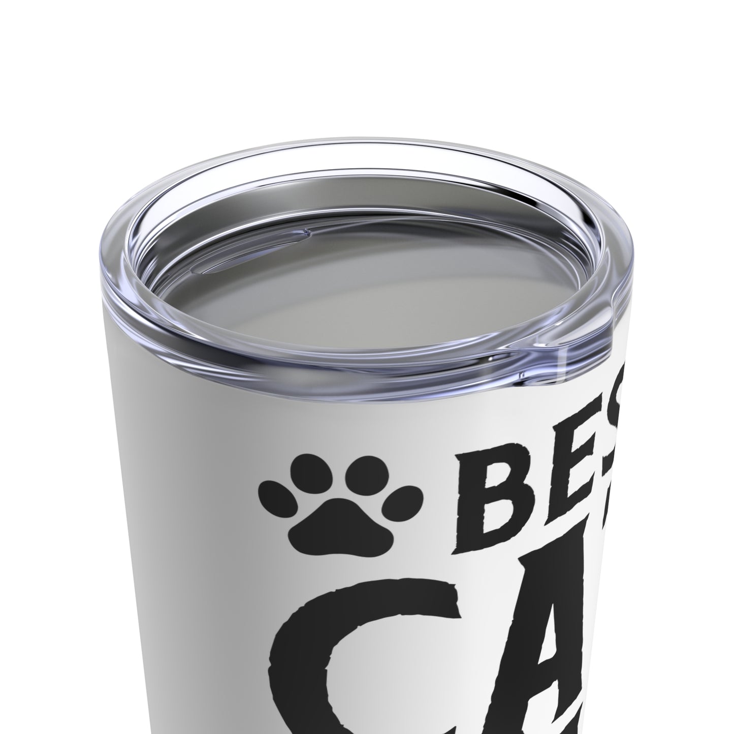 Best Cat Dad Ever Tumbler White Background 20oz