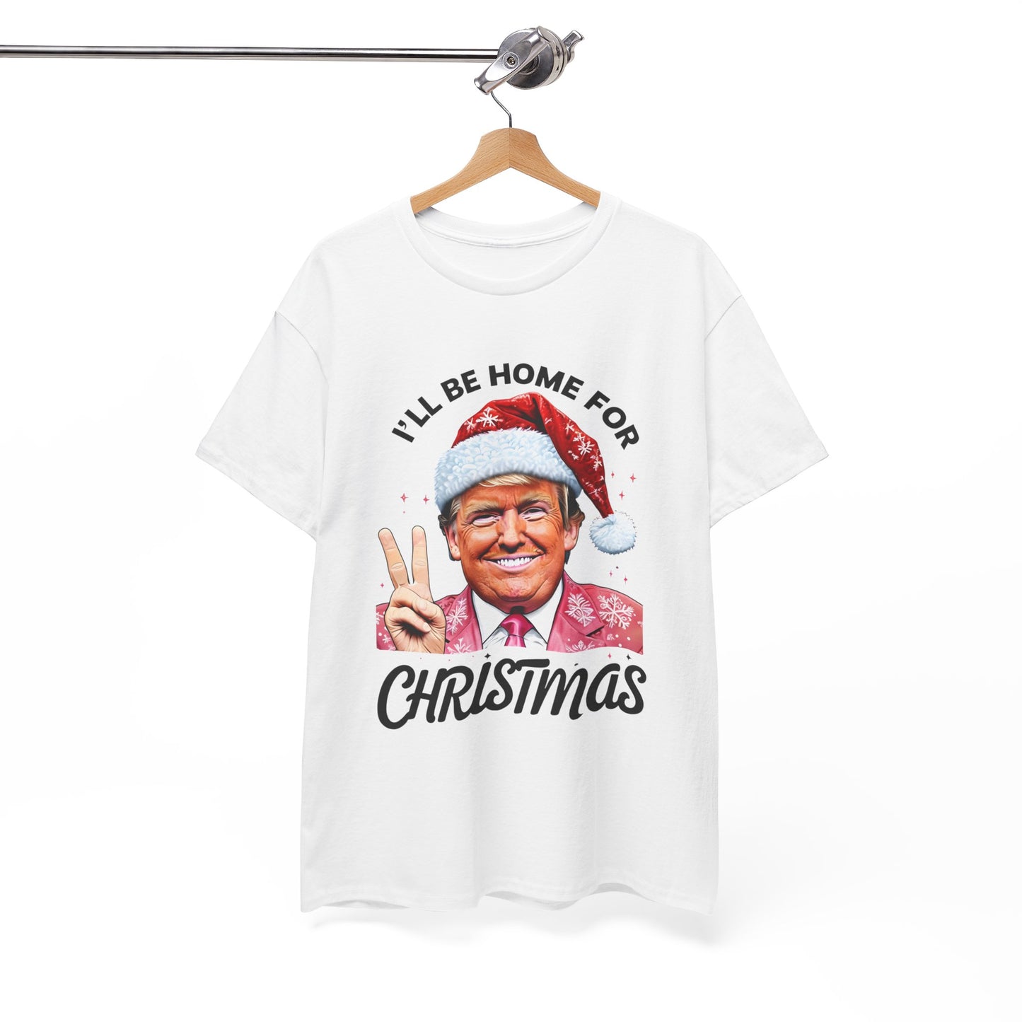 Trump I'll Be Home For Christmas T-Shirt