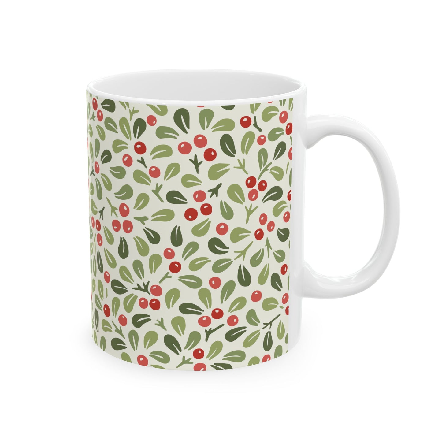 Mistletoe Berry Ceramic Mug