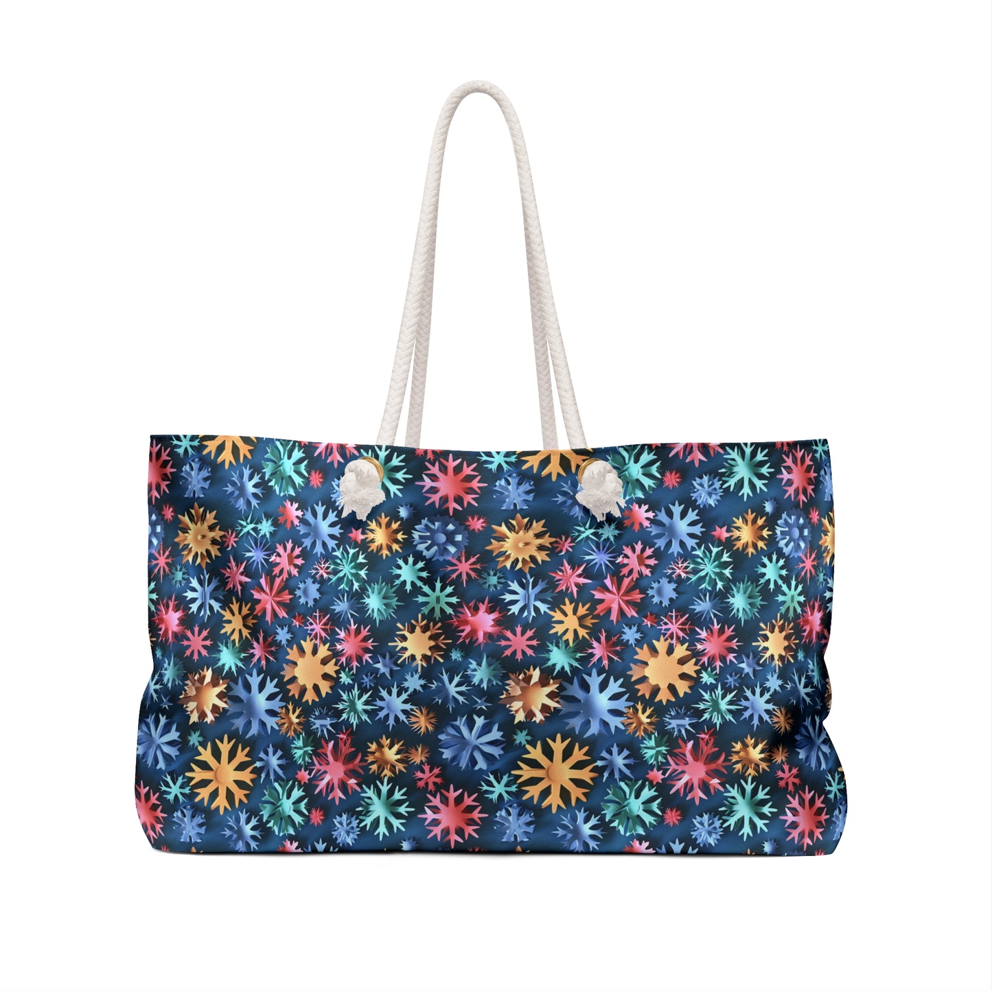 Colorful Snowflakes 1 Weekender Bag