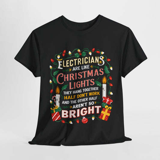 Christmas Lights Sarcasm Heavy Cotton Tee