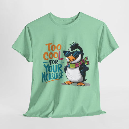 Funny Penguin Unisex Heavy Cotton Tee