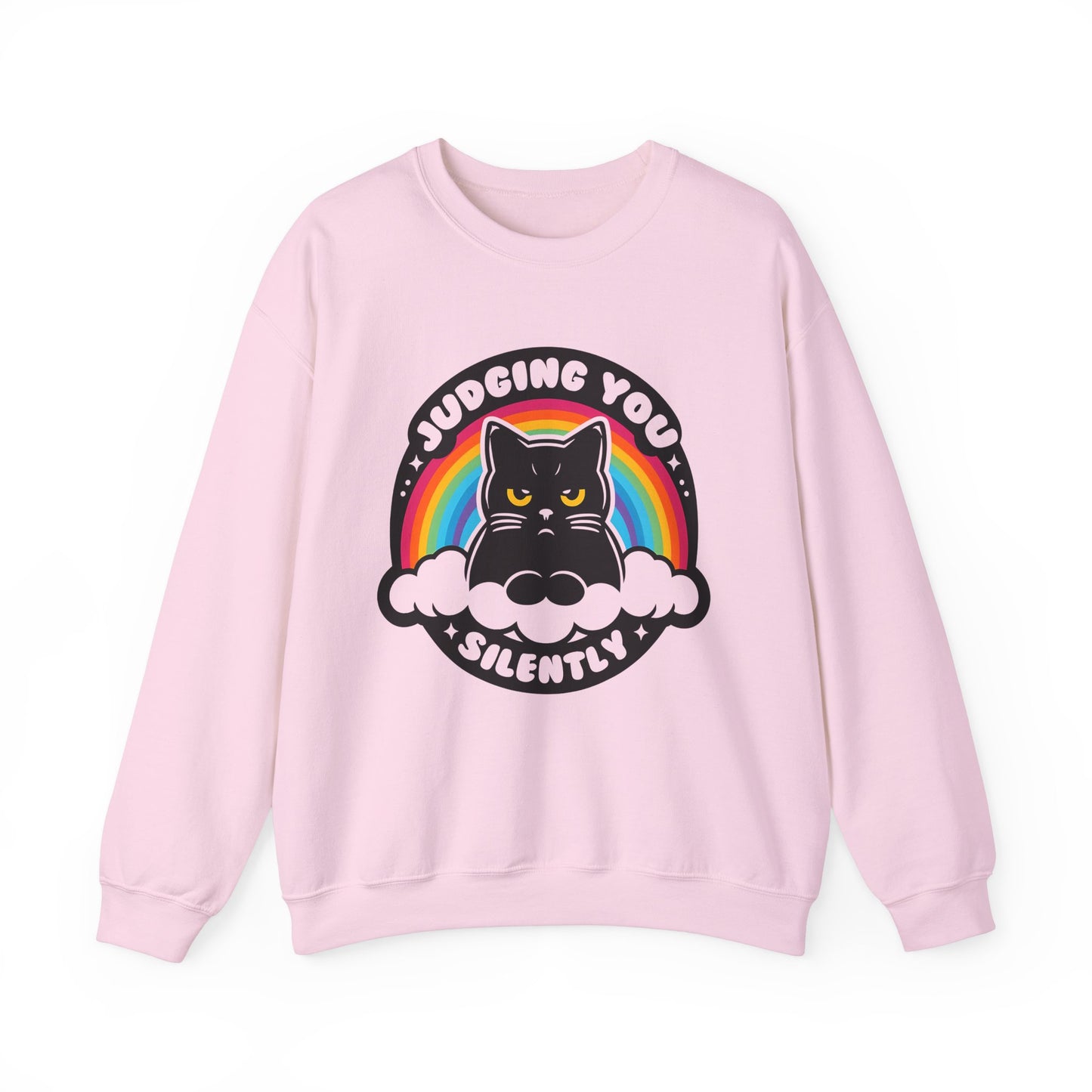 Judging You Silently Funny Cat Sweatshirt