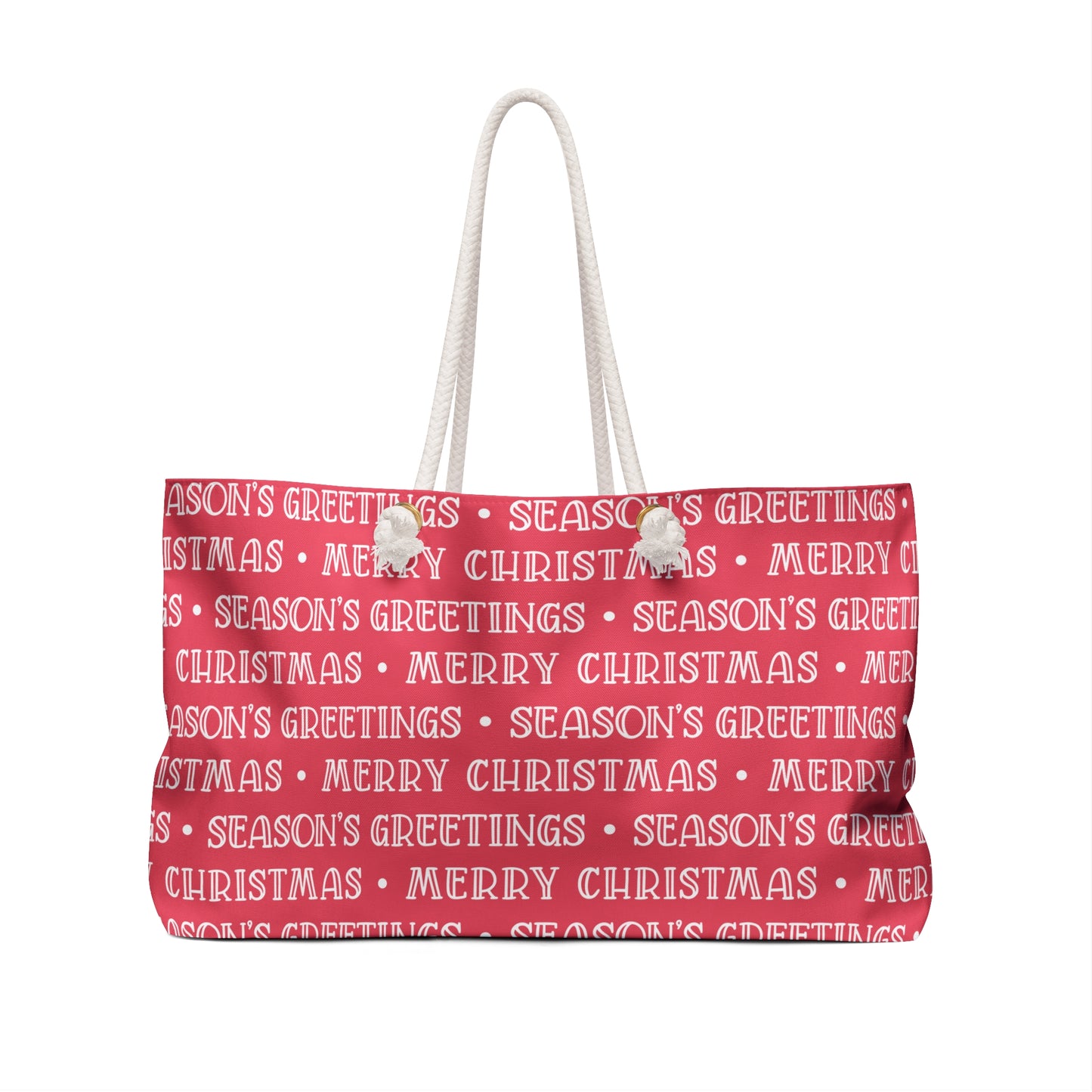 Merry Christmas Seasons Greetings 2 Weekender Bag