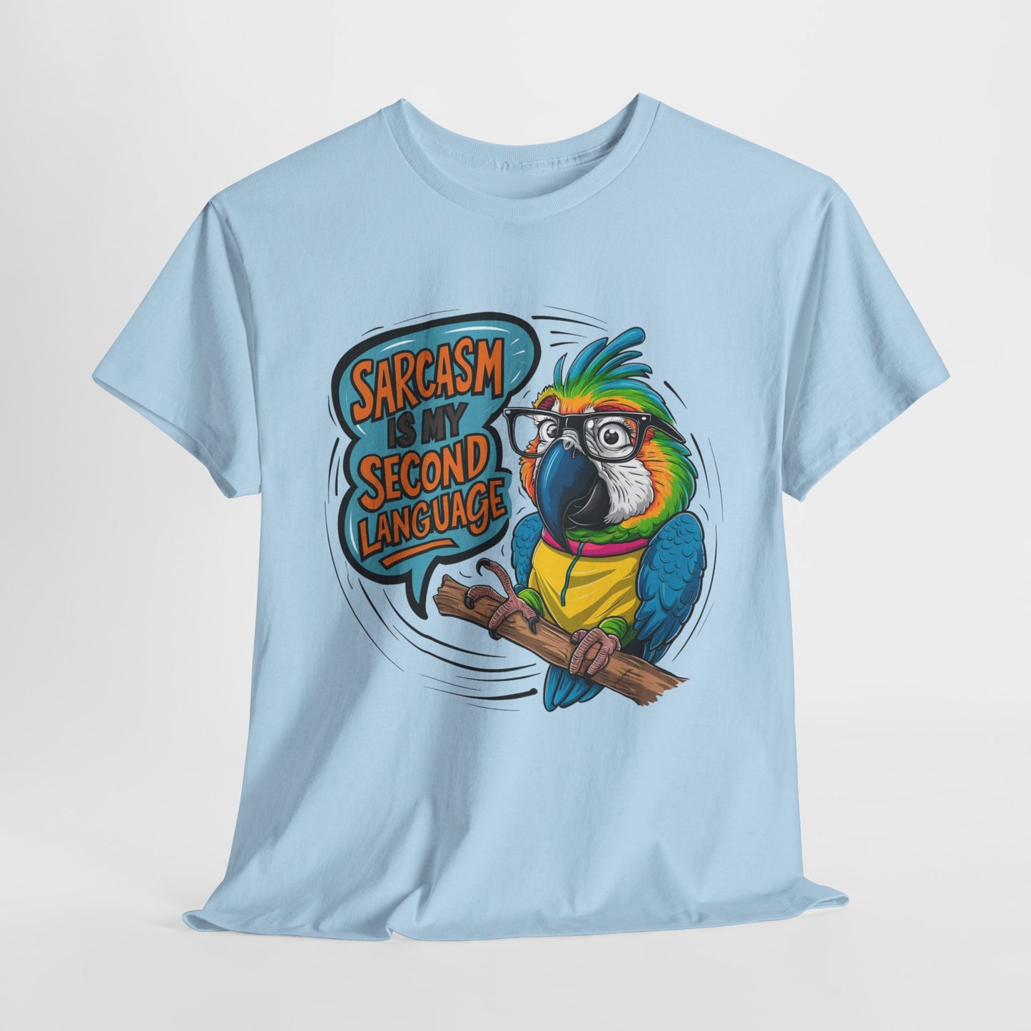 Sarcastic Parrot Unisex Heavy Cotton Tee