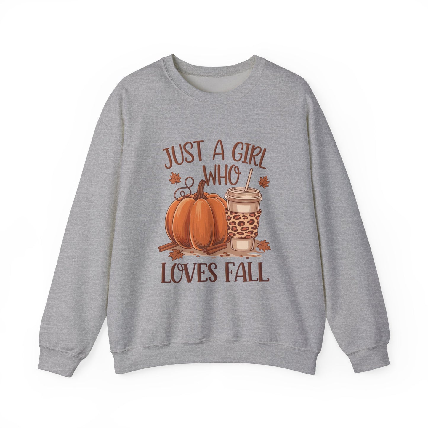 Just A Girl Who Loves Fall Unisex Heavy Blend™ Crewneck Sweatshirt