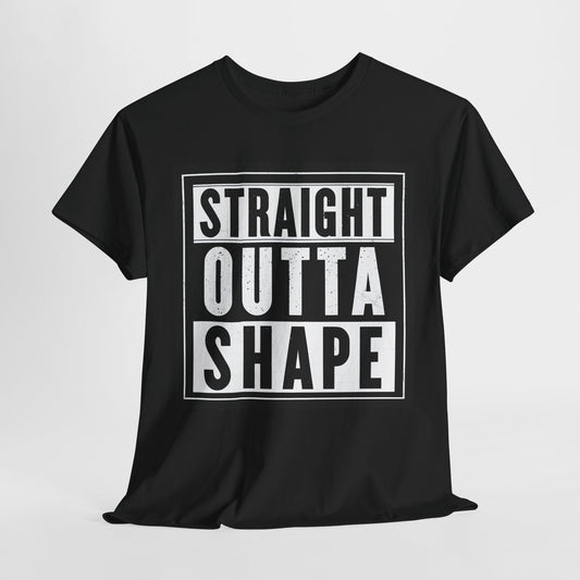 Straight Outta Shape Funny Weight Loss Tee