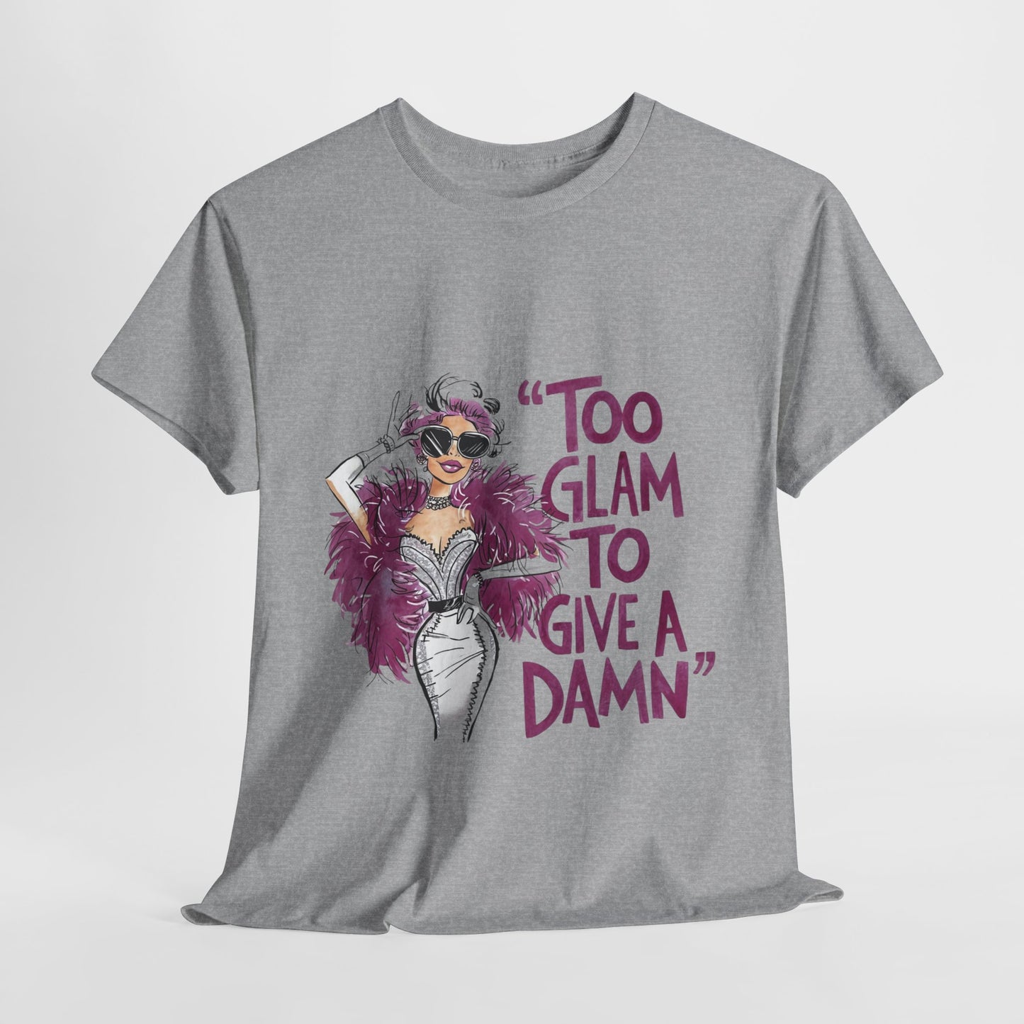 Too Glam Funny Woman Short Sleeve Tee