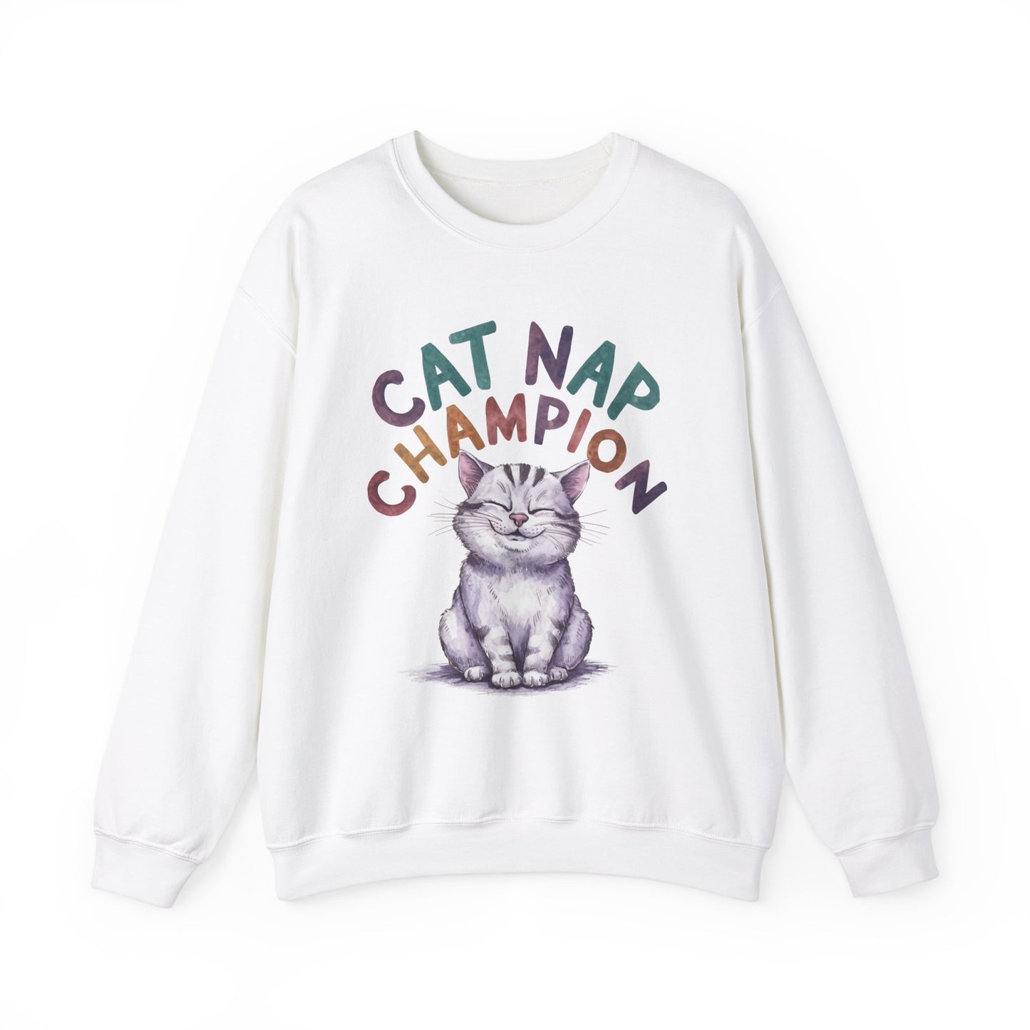 Cat Nap Champion Funny Cat Sweatshirt