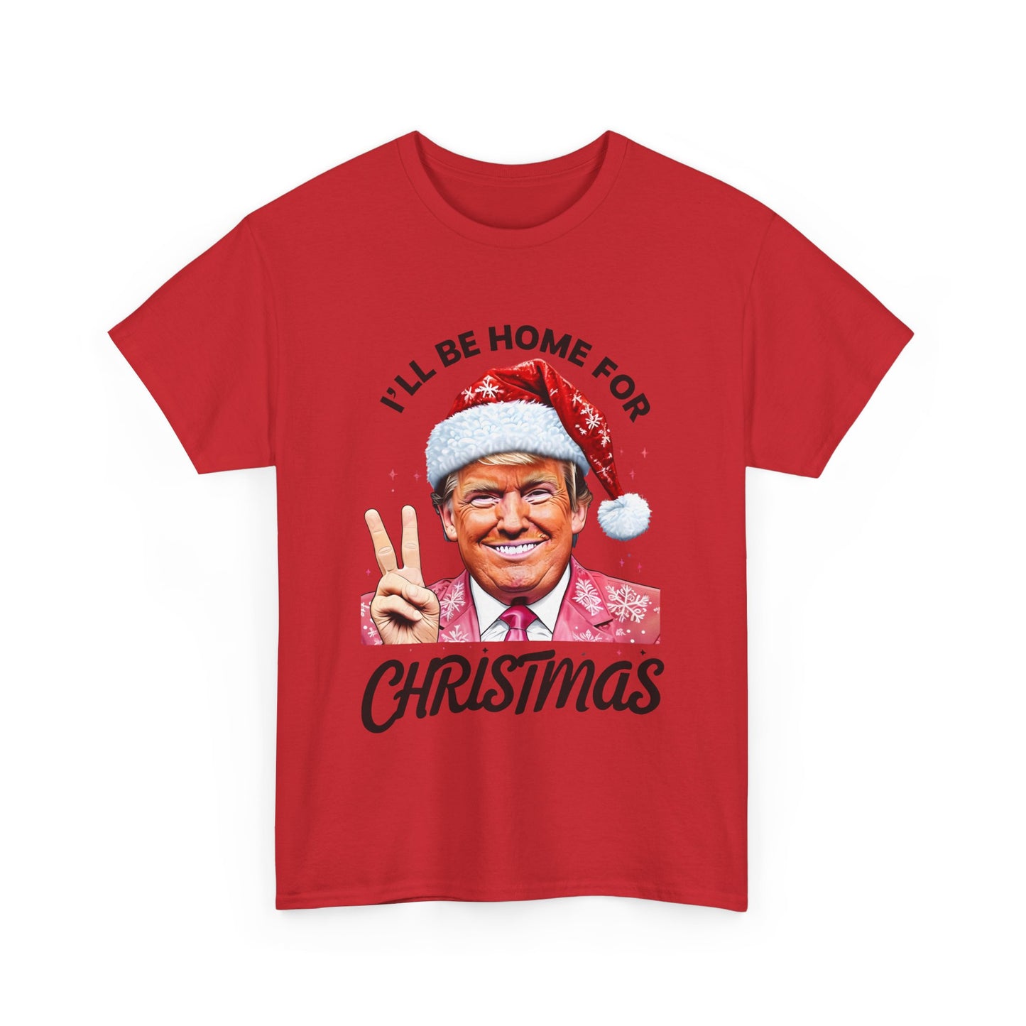 Trump I'll Be Home For Christmas T-Shirt