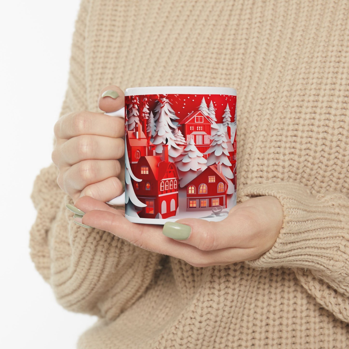 Christmas Town Ceramic Mug