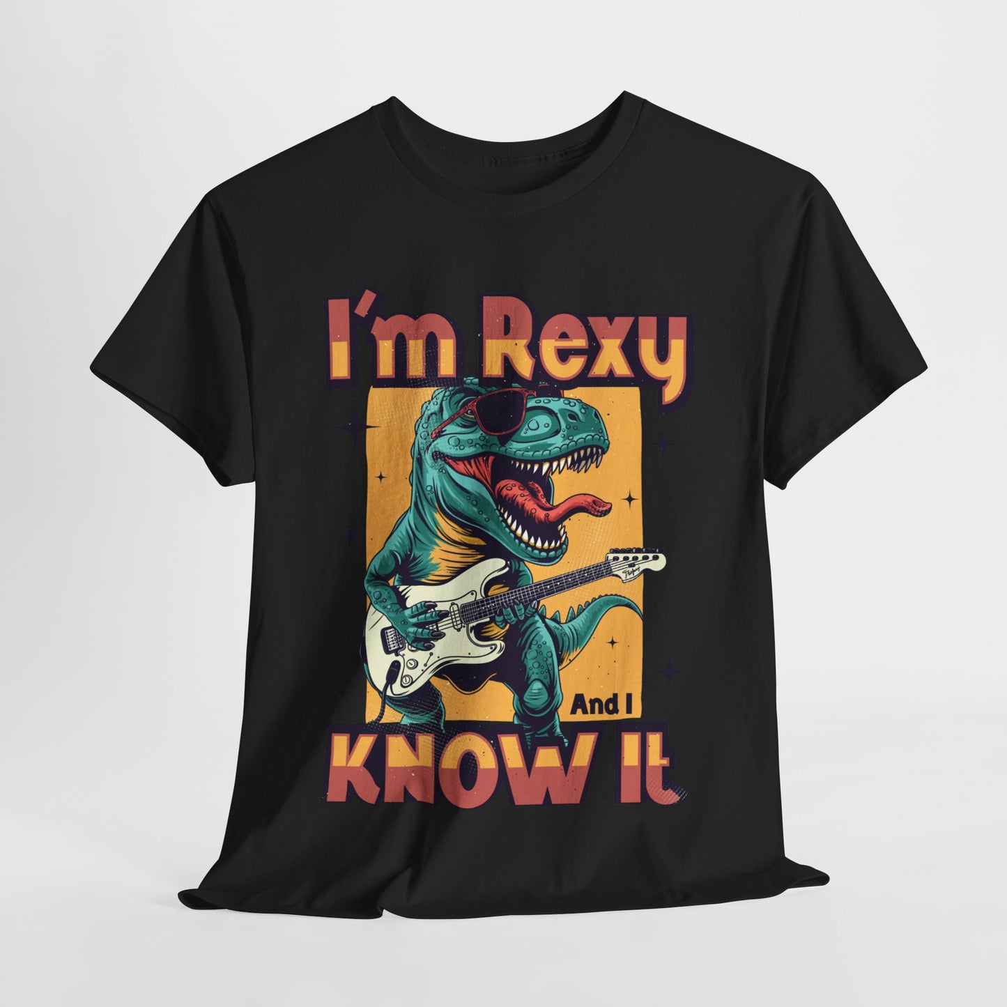 Funny Dinosaur Unisex Heavy Cotton Tee