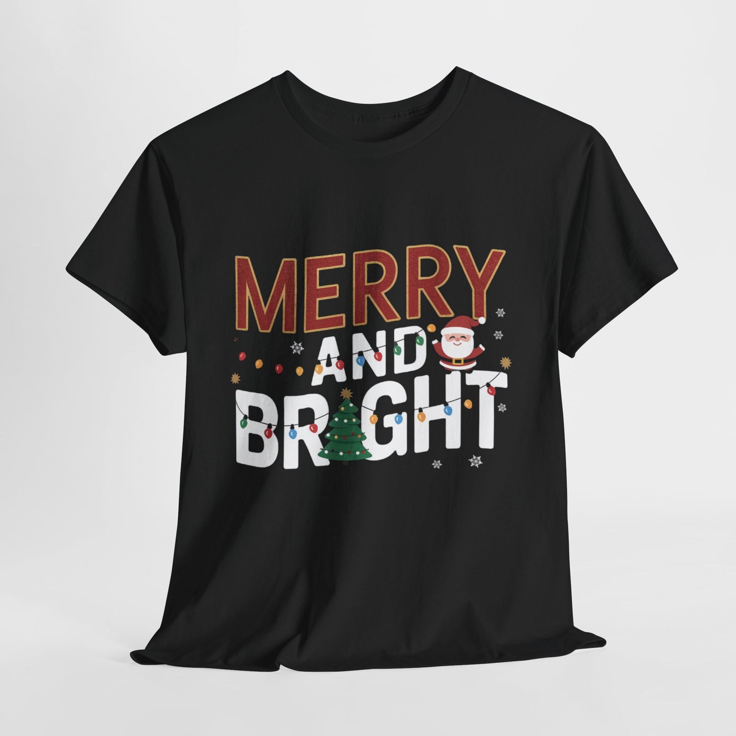 Merry and Bright 2 Heavy Cotton Tee