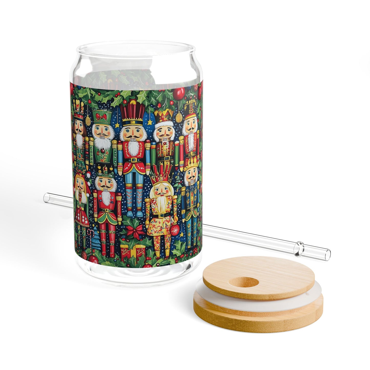 Christmas Nutcracker Sipper Glass