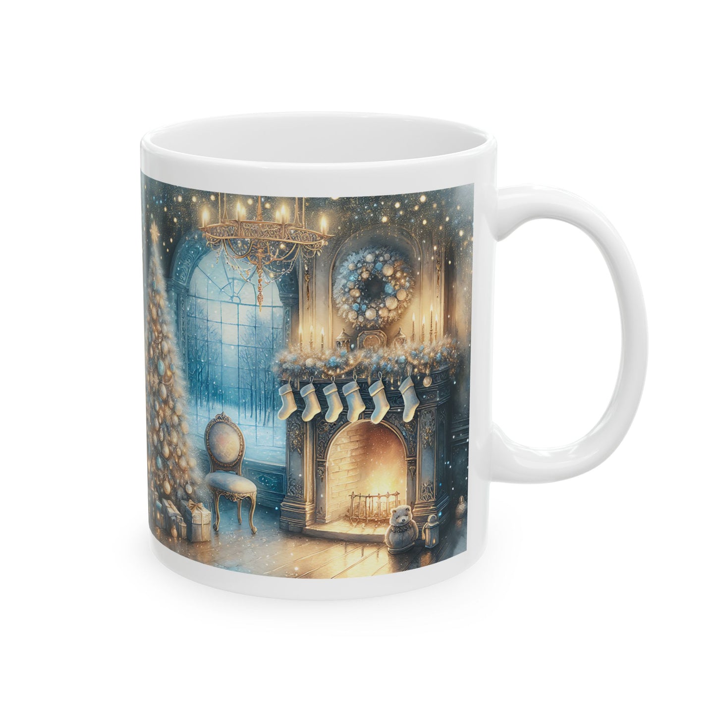 Christmas Living Room Ceramic Mug