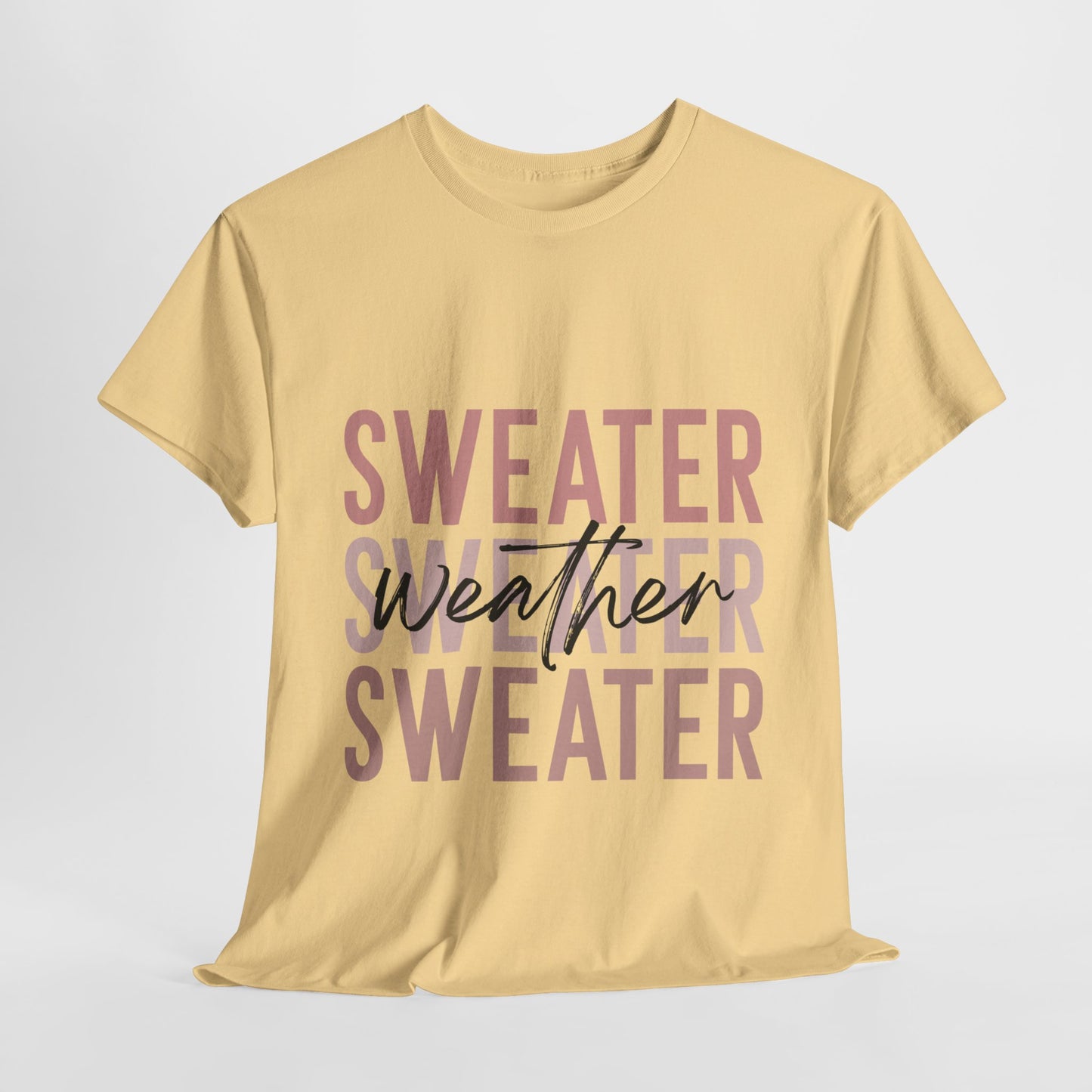 Sweater Weather Fall Unisex Heavy Cotton Tee