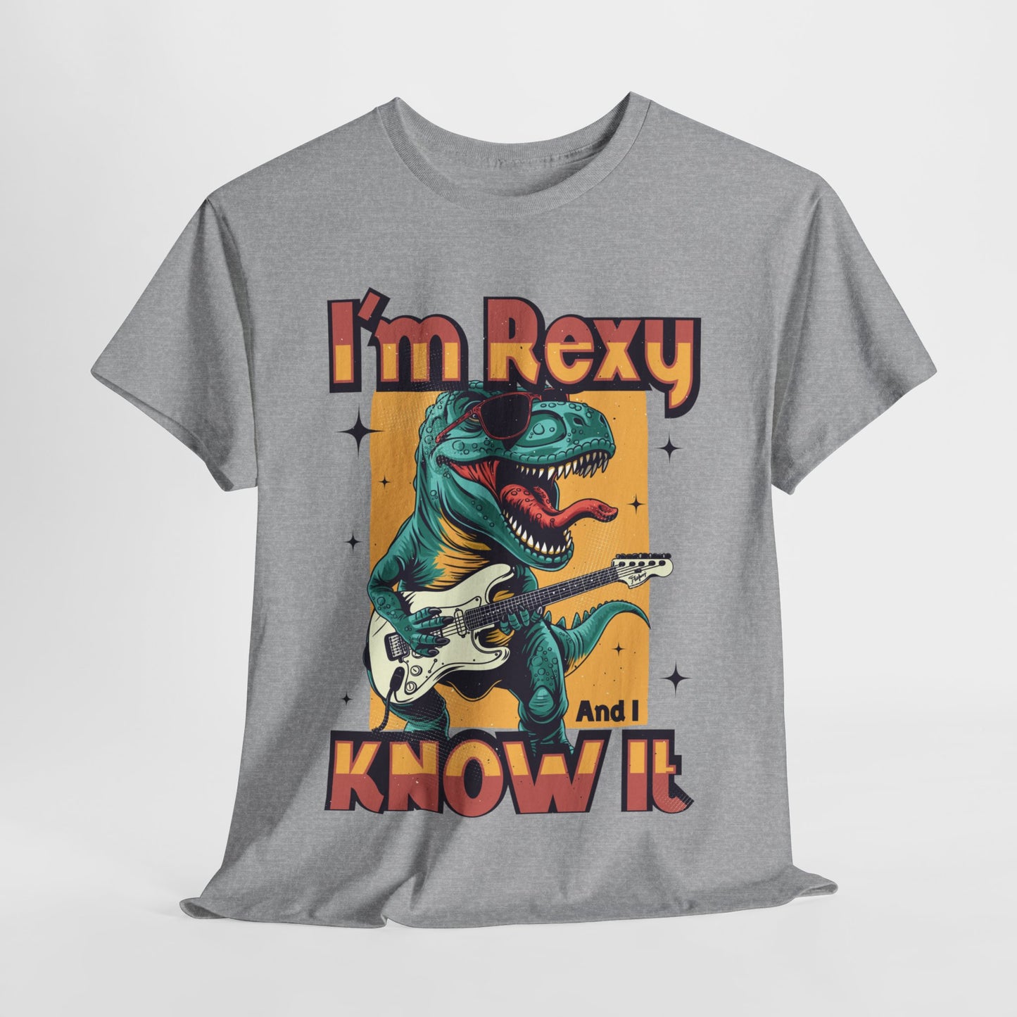 Funny Dinosaur Unisex Heavy Cotton Tee