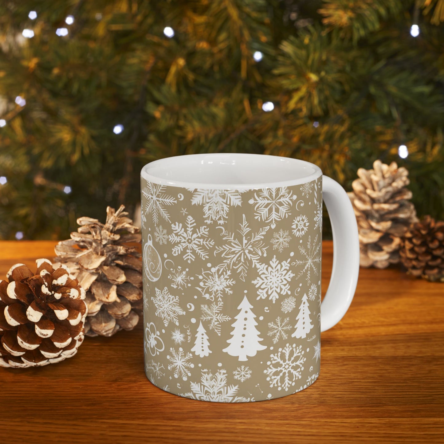 Beige Winter Wonderland Mug