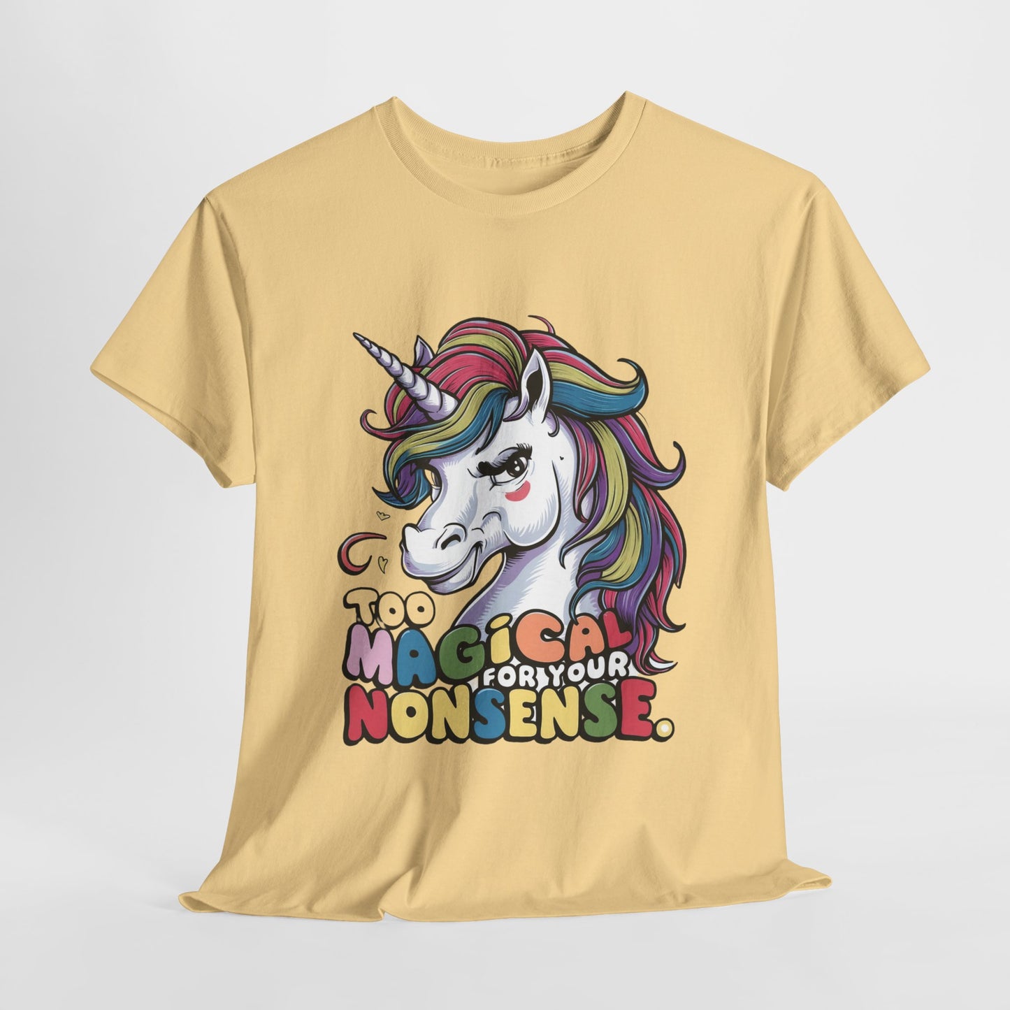 Funny Unicorn Unisex Heavy Cotton Tee