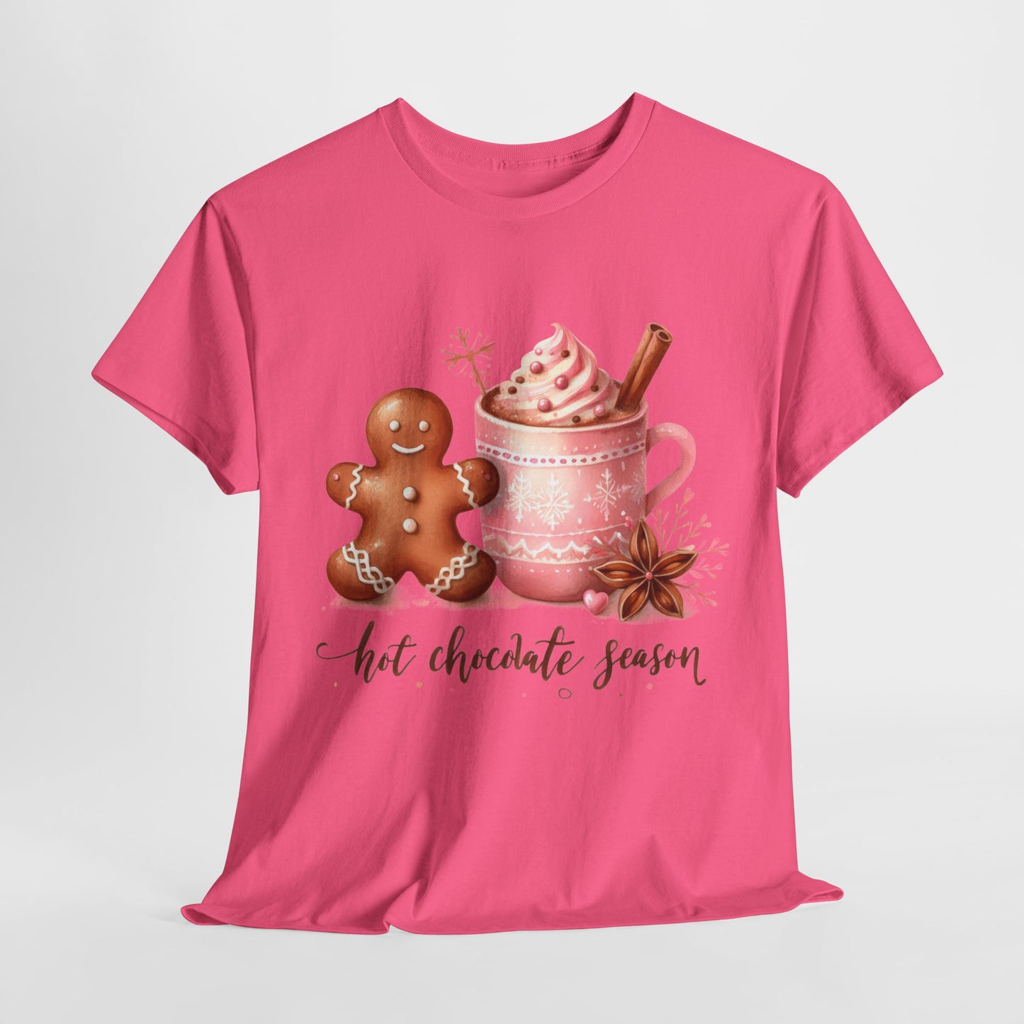 Hot Chocolate Season Christmas Heavy Cotton Tee