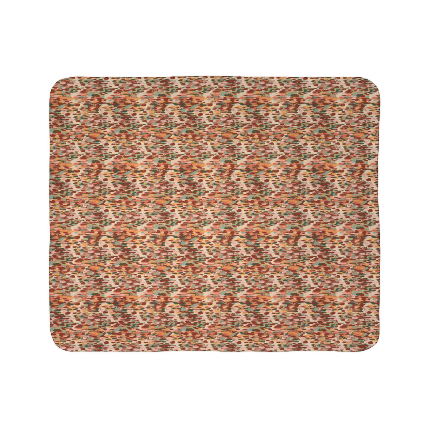 Autumn Abstract 2 Fleece Sherpa Blanket