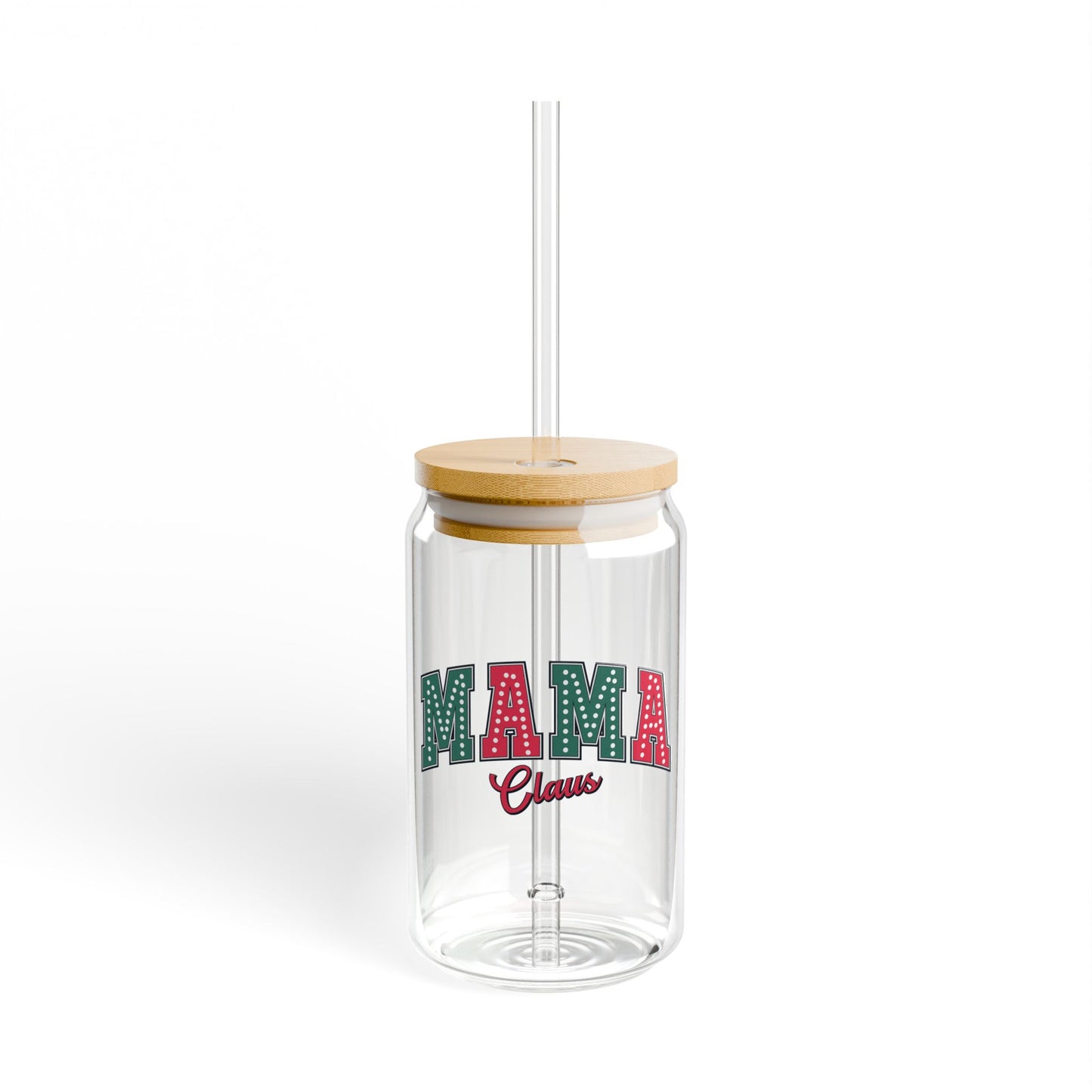 Mama Claus Christmas Sipper Glass