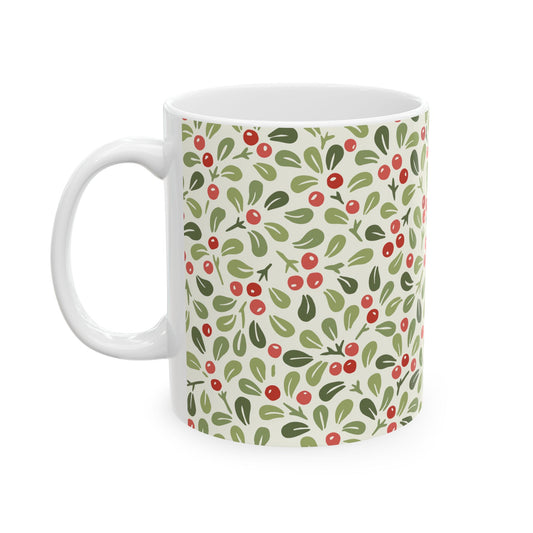 Mistletoe Berry Ceramic Mug