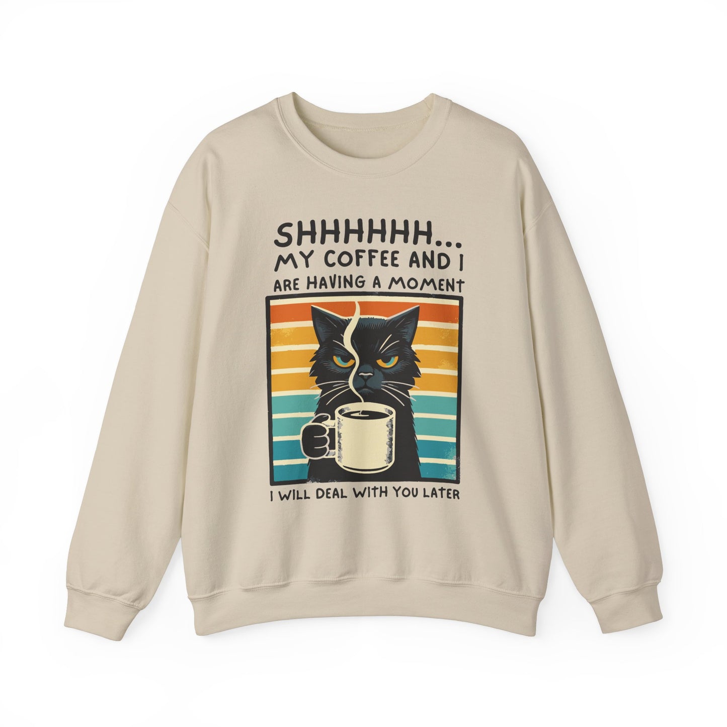 My Coffee and I Funny Cat Sweatshirt