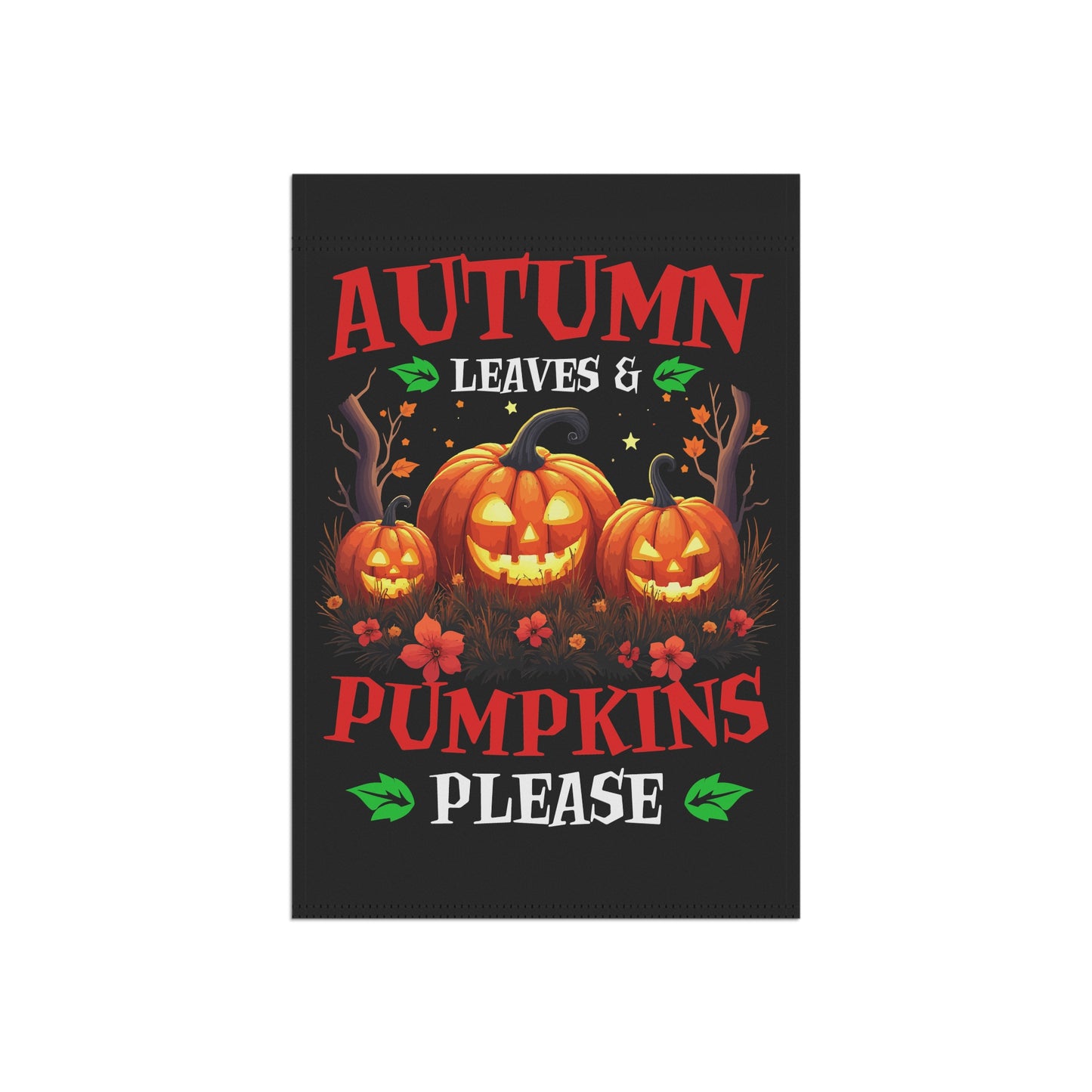 Autumn Leaves and Pumpkins Garden & House Banner