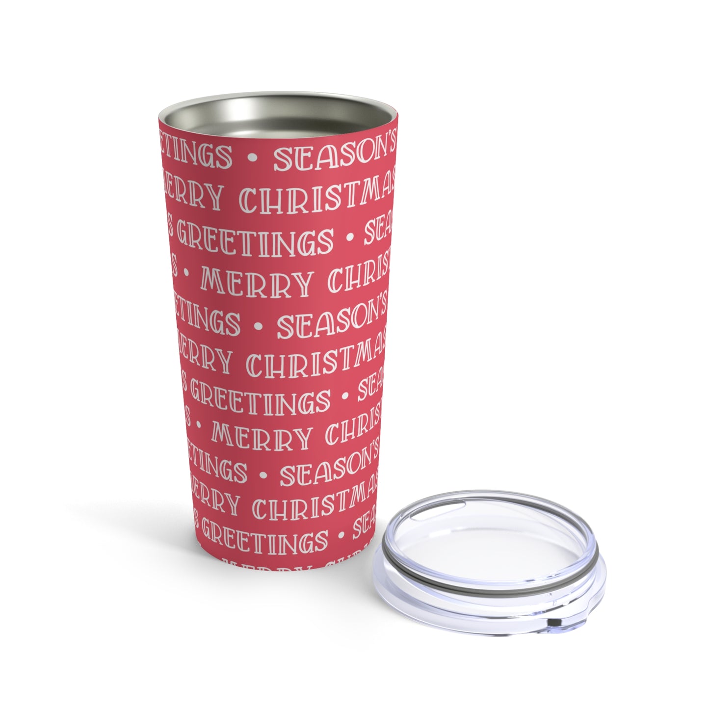 Merry Christmas Seasons Greetings 2 Tumbler 20oz