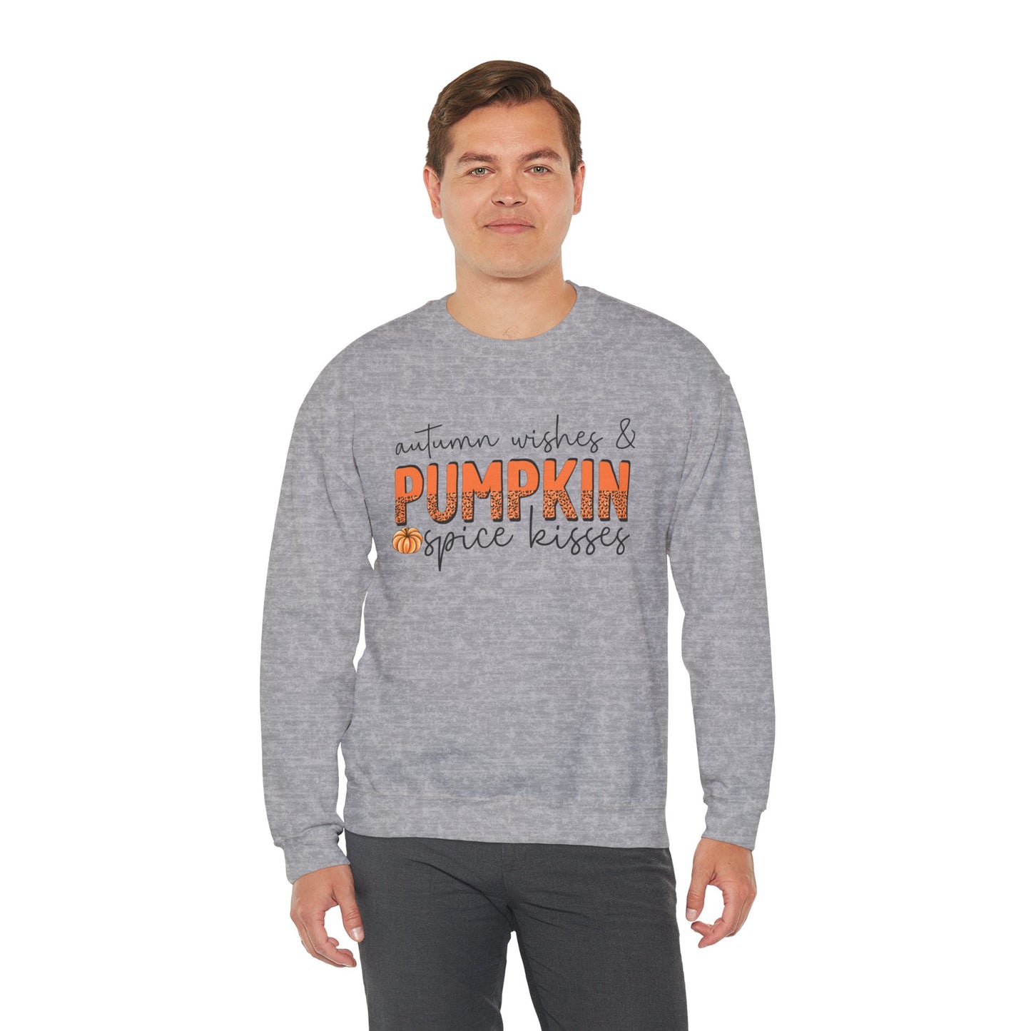 Autumn Wishes Pumpkin Spice Unisex Heavy Blend™ Crewneck Sweatshirt