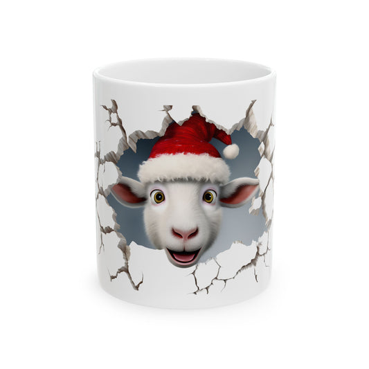 Christmas Sheep Ceramic Mug