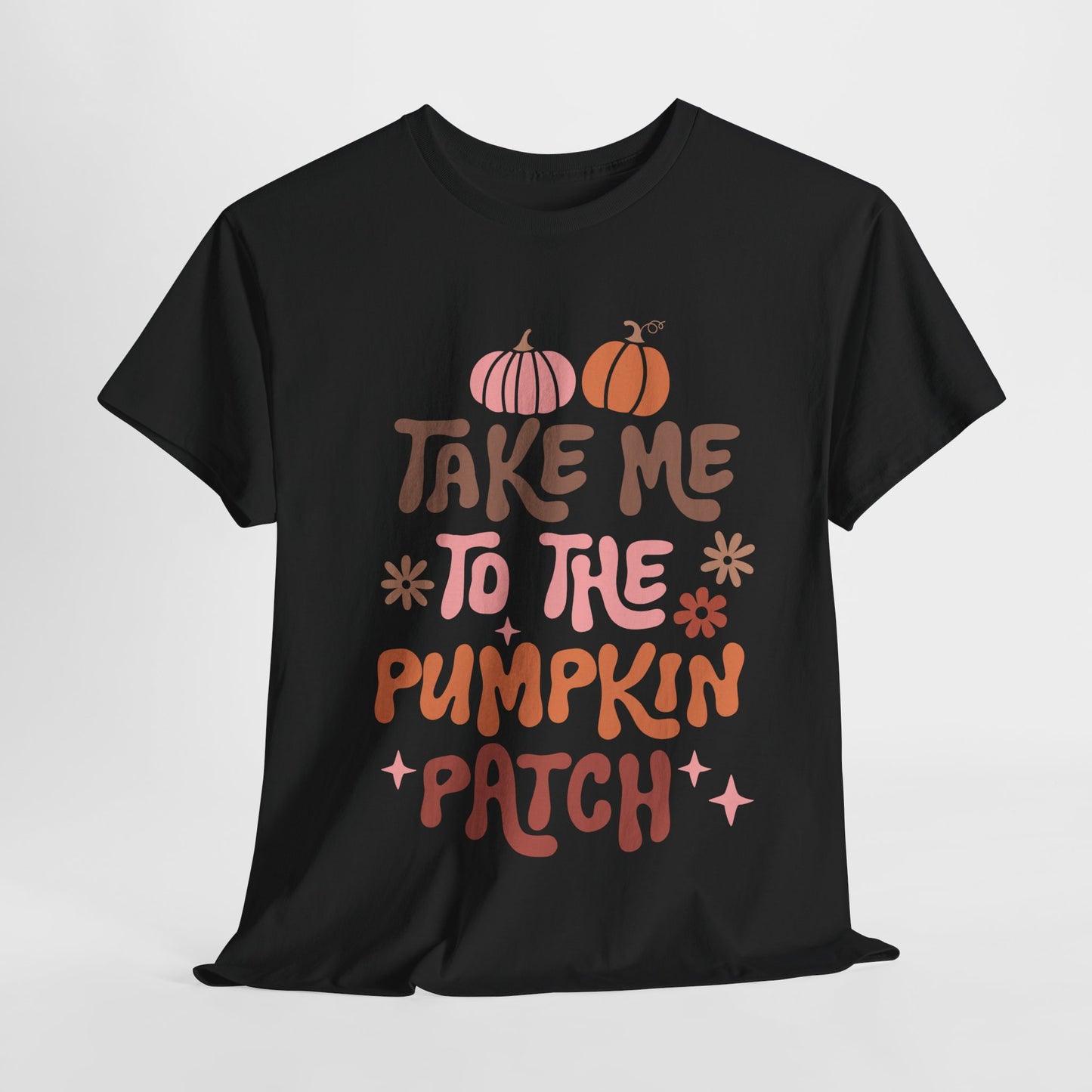 Take Me To The Pumpkin Patch Fall Unisex Heavy Cotton Tee