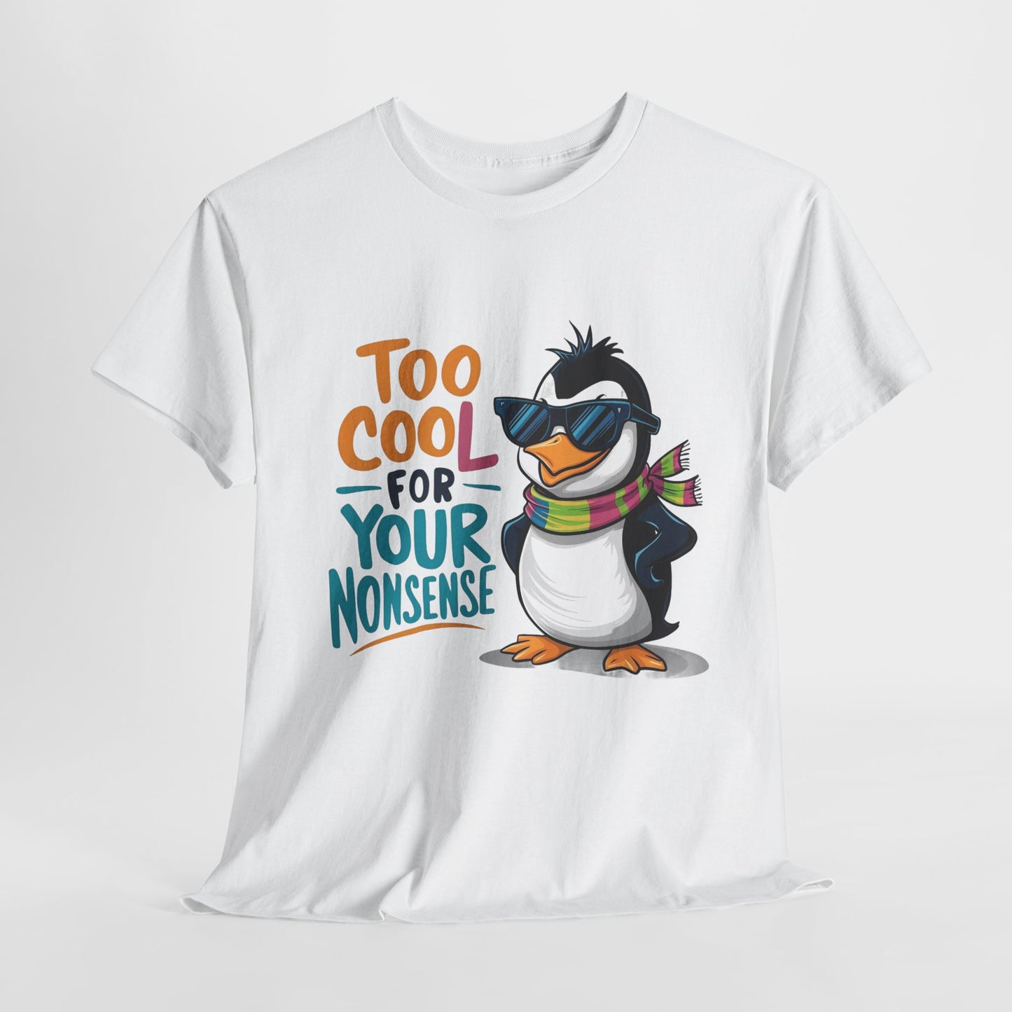 Funny Penguin Unisex Heavy Cotton Tee