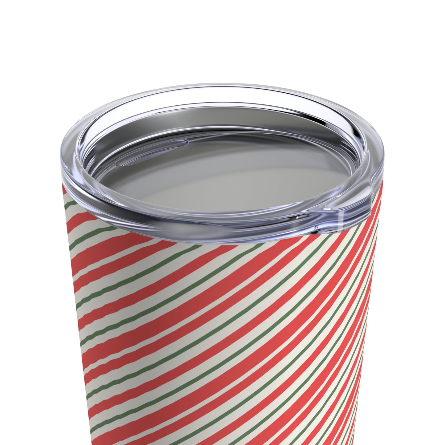 Christmas Stripes Tumbler 20oz