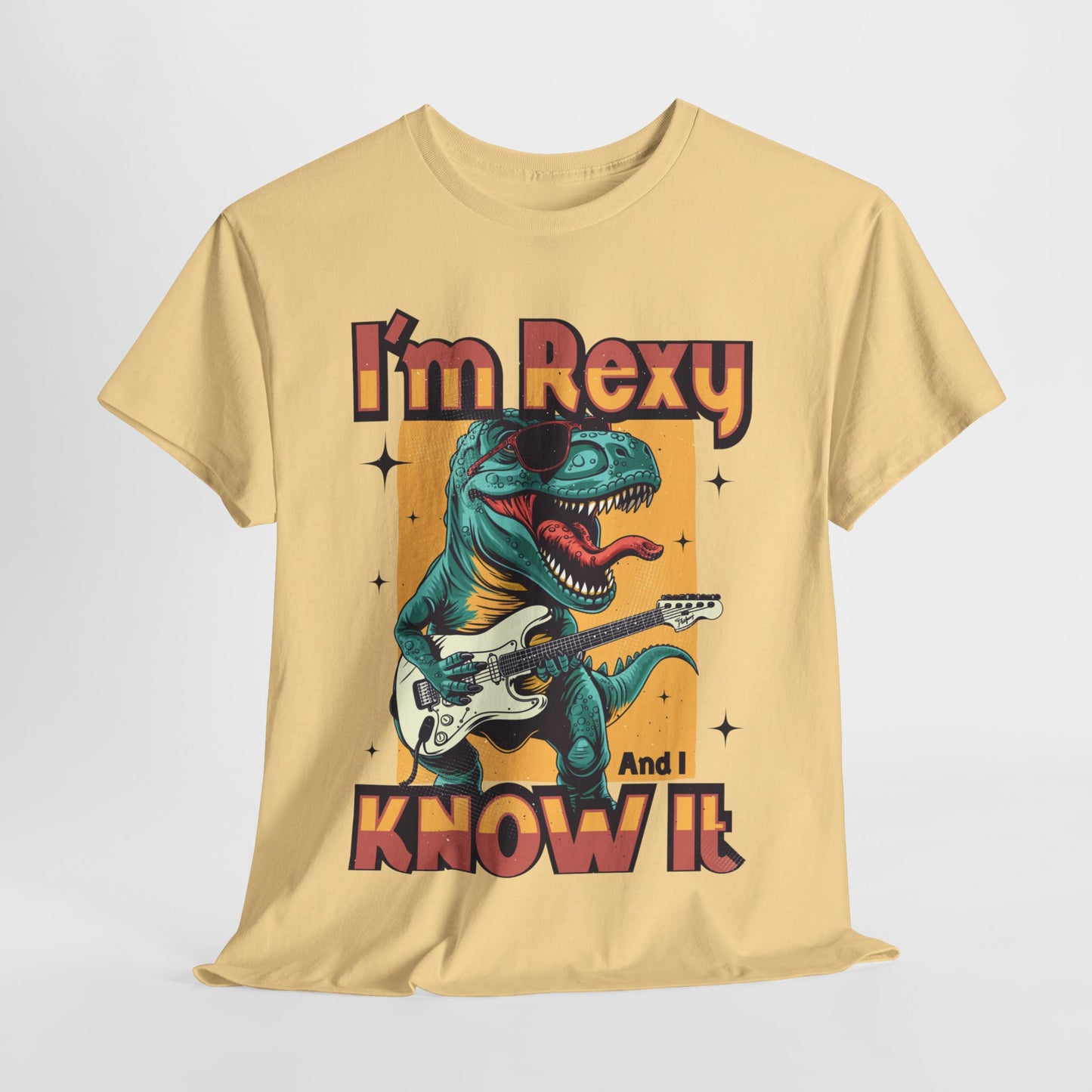 Funny Dinosaur Unisex Heavy Cotton Tee