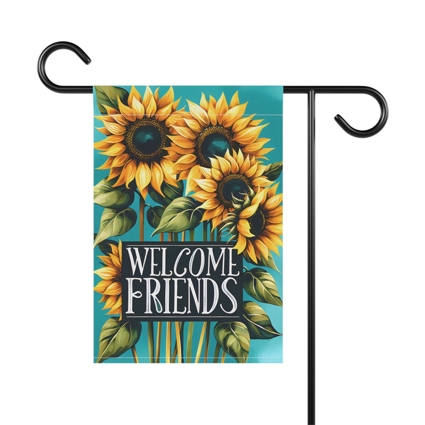 Sunflower Welcome Friends Garden & House Banner - Style 2