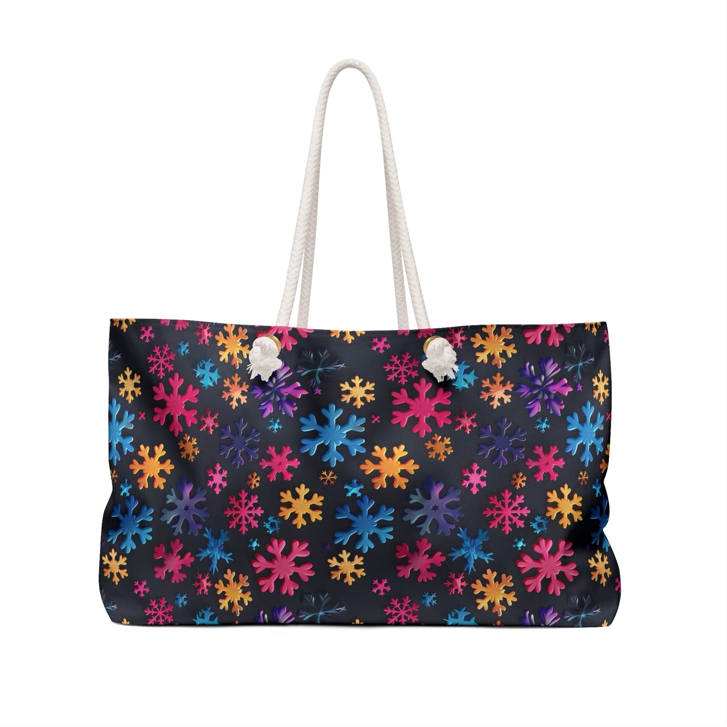 Colorful Snowflakes 3 Weekender Bag