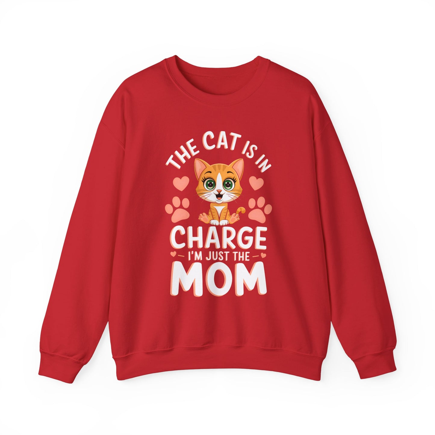 The Cat Is In Charge Funny Cat Sweatshirt