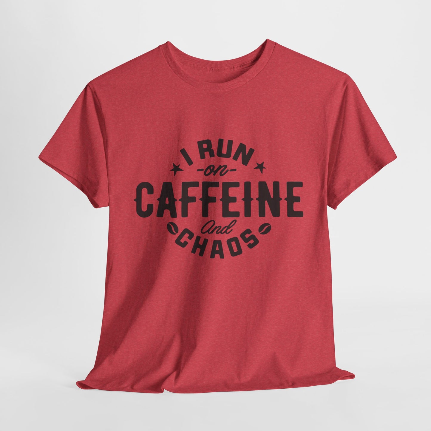 Caffeine and Chaos Unisex Heavy Cotton Tee