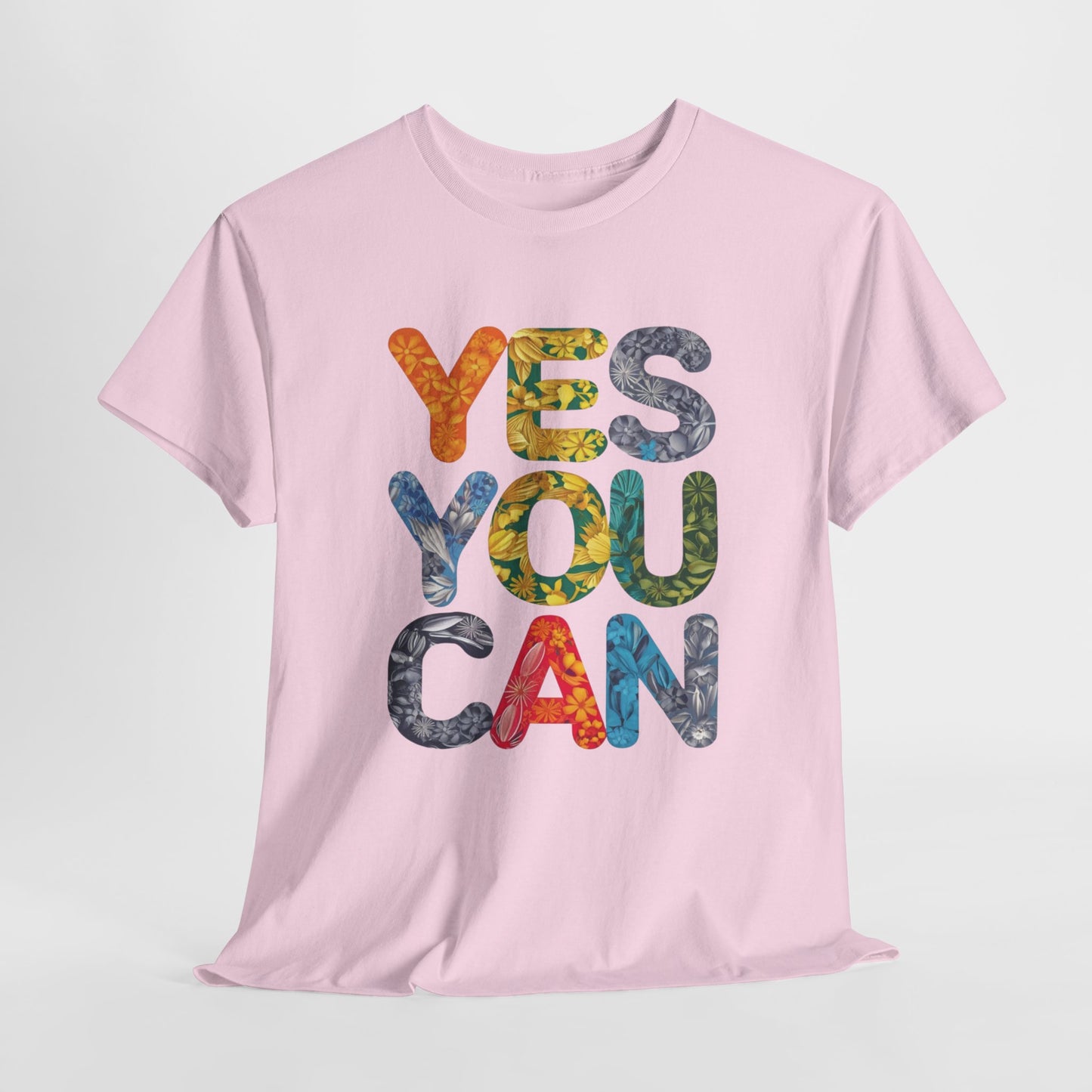 Yes You Can Inspirational Unisex Heavy Cotton Tee