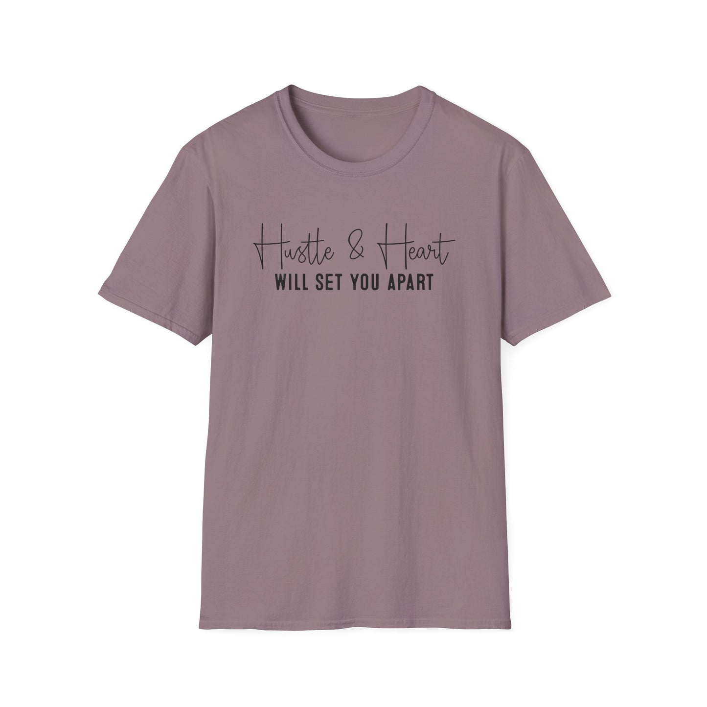 Hustle and Heart Entrepreneur Inspirational Softstyle T-Shirt