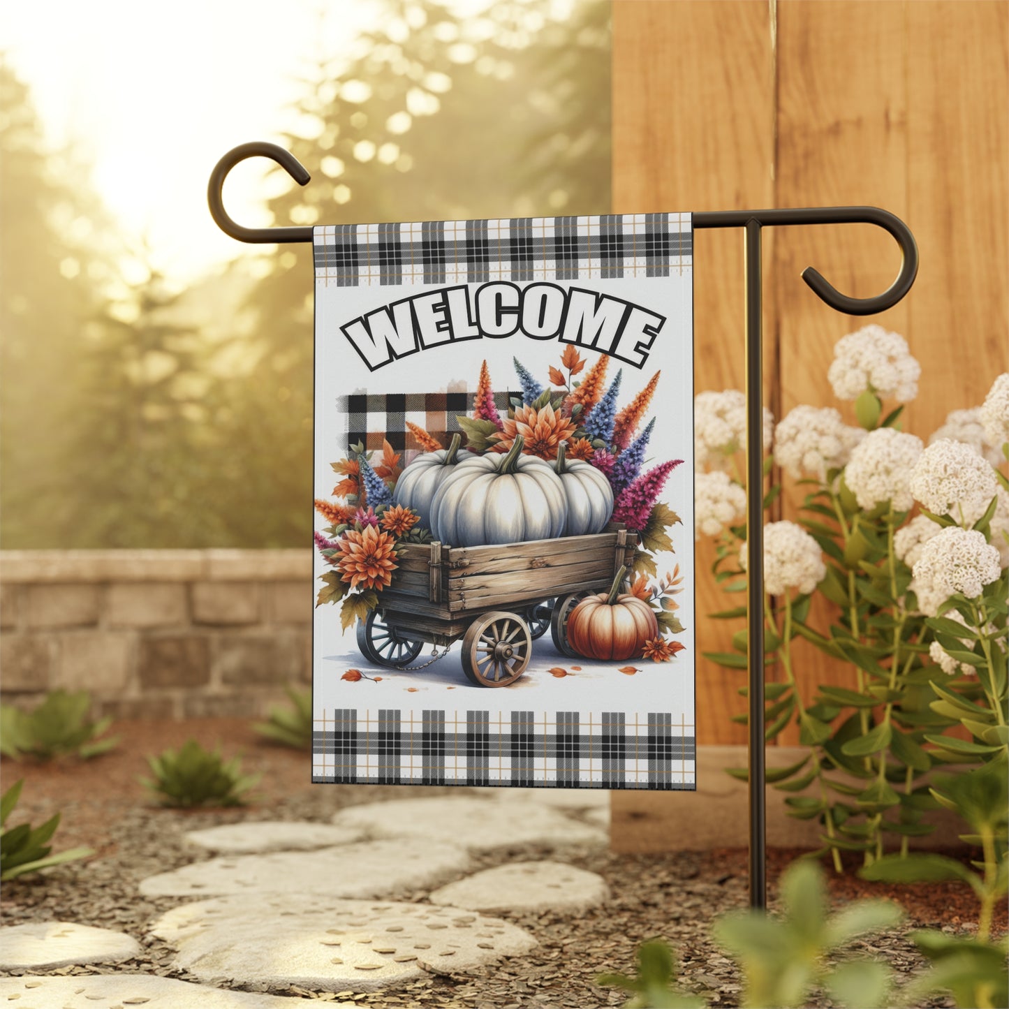 Pumpkin Welcome Fall Garden & House Banner