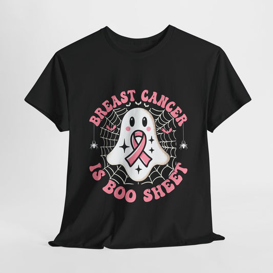 Breast Cancer Is Boo Sheet Heavy Cotton Tee