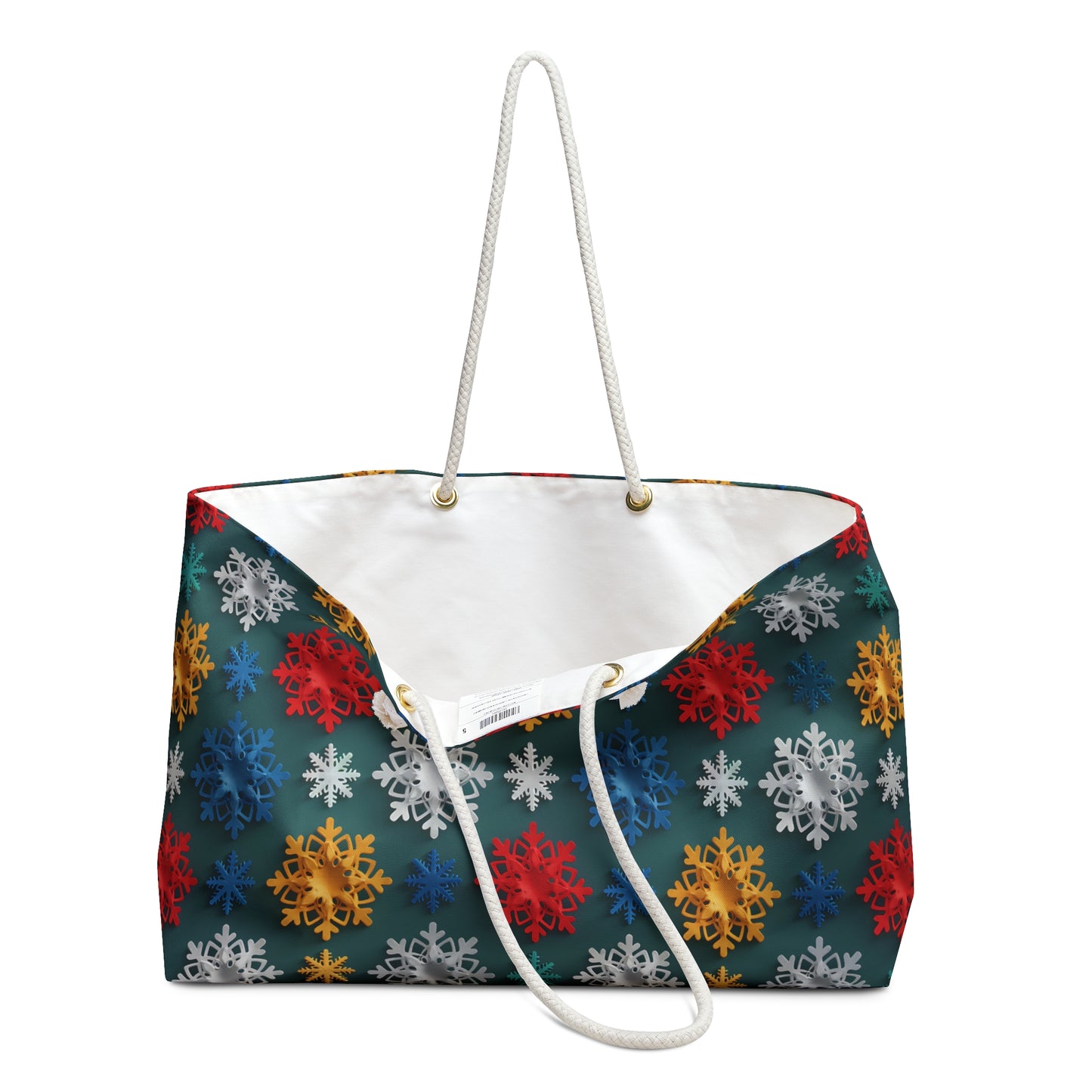 Colorful Snowflakes 5 Weekender Bag