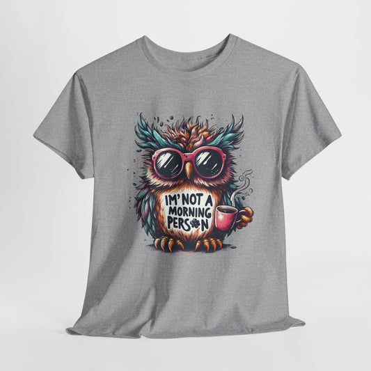 Funny Owl Unisex Heavy Cotton Tee