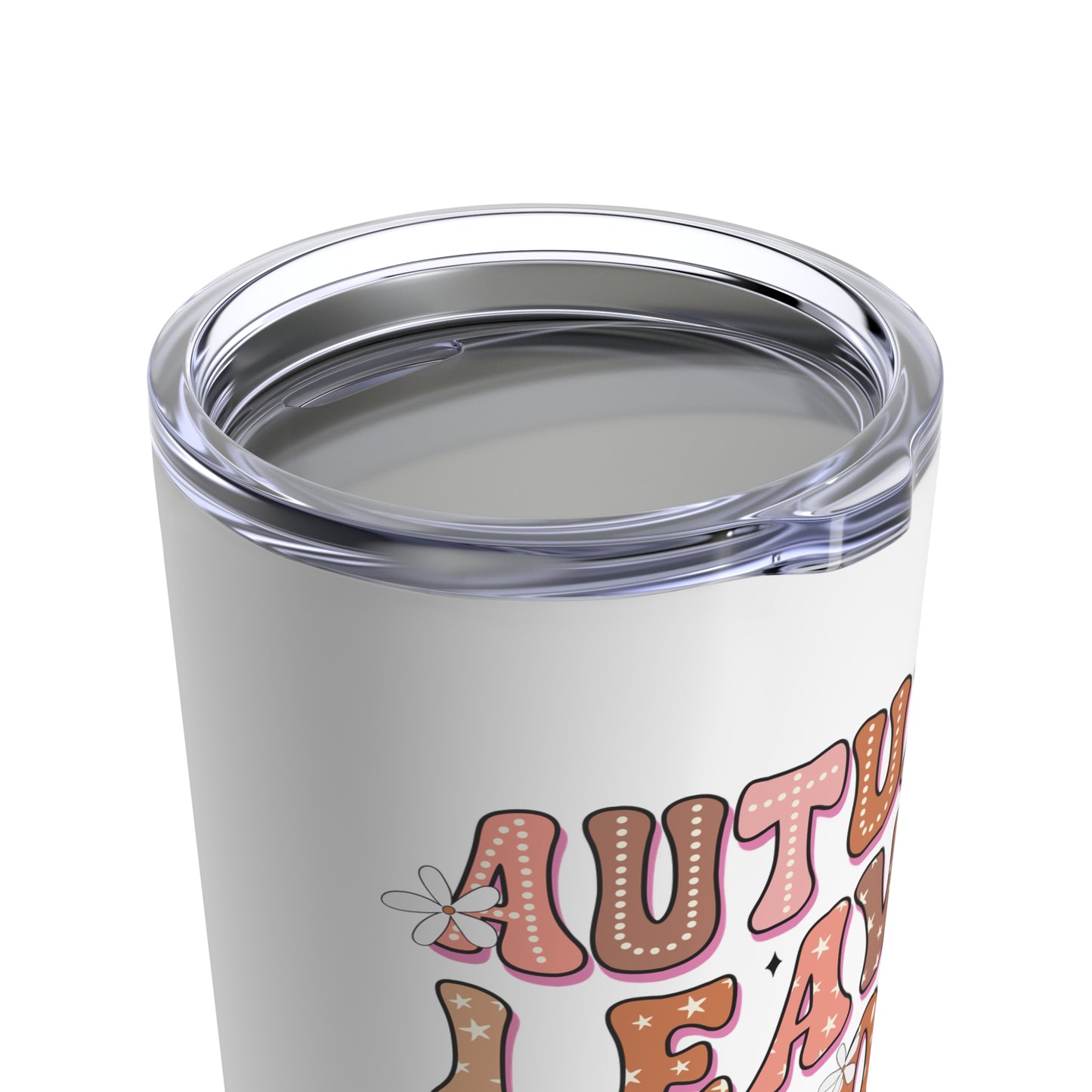 Autumn Leaves and Dogs Please Tumbler 20oz